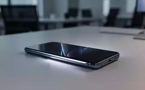 Ein modernes Smartphone liegt auf einem minimalistischen Schreibtisch, beleuchtet durch sanftes, cineastisches Licht. - Foto: über boerse-global.de