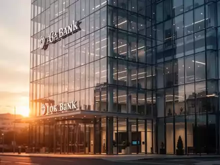 Modernes Bankgebäude in der Abenddämmerung bei professioneller Beleuchtung - Foto: über boerse-global.de