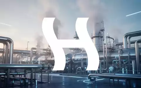 Industrielle Wasserstoff-Produktionsanlage in einer modernen, futuristischen Umgebung bei Morgenlicht. - Foto: über boerse-global.de