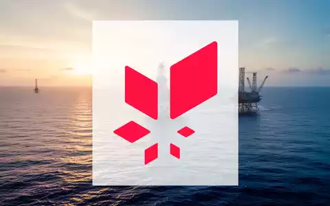 Abstrakte Darstellung einer nordischen Offshore-Ölplattform in einer ruhigen Meereslandschaft bei Sonnenaufgang. - Foto: über boerse-global.de