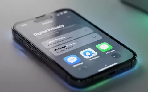 Modernes Smartphone mit Fokus auf Datenschutz-Einstellungen und Messaging-Oberfläche. - Foto: über boerse-global.de