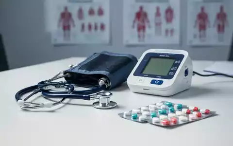 Blutdruckmessgerät und Medikamentenpackungen auf einem medizinischen Schreibtisch - Foto: über boerse-global.de