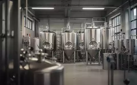 Moderne Brauerei-Produktionshalle mit Edelstahltanks in einer ruhigen, professionellen Atmosphäre. - Foto: über boerse-global.de