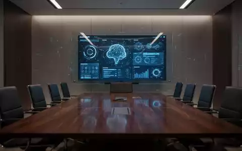 Moderner Konferenzraum mit digitalem Cybersecurity-Dashboard auf einem Bildschirm im Hintergrund. - Foto: über boerse-global.de