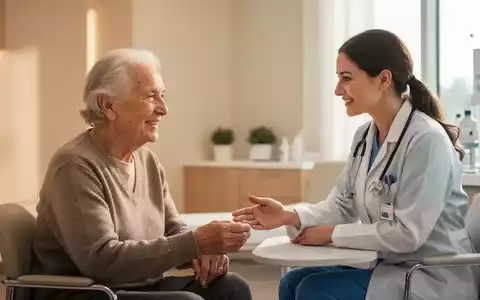 Eine ältere Person im Gespräch mit einer medizinischen Fachkraft in einer hellen, modernen Umgebung zur Gesundheitsprävention. - Foto: über boerse-global.de
