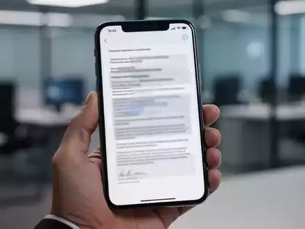 Ein Smartphone zeigt ein digitales Ausweisdokument, bei dem sensible Daten zur Sicherheit unkenntlich gemacht wurden. - Foto: über boerse-global.de