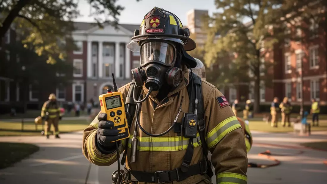 Mainzer Feuerwehr trainiert Ernstfall mit radioaktiven Stoffen