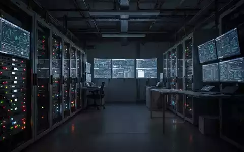 Modernes Kontrollzentrum einer Industrieanlage mit digitalen Monitoren und Servern als Symbol für Infrastruktur. - Foto: über boerse-global.de