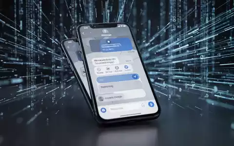 Smartphone mit Messenger-App vor einem abstrakten Hintergrund aus digitalen Datenströmen und Technologie-Grafiken. - Foto: über boerse-global.de