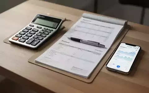 Ein aufgeräumter Schreibtisch mit Taschenrechner, Budgetplaner und Smartphone zur Finanzplanung. - Foto: über boerse-global.de