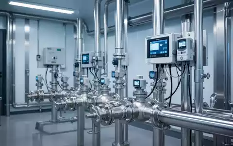 Moderne Wasserinstallationen und Sensortechnik in einem Technikraum zur Überwachung der Trinkwasserqualität. - Foto: über boerse-global.de