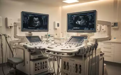 Modernes Ultraschallgerät in einer klinischen Umgebung zur medizinischen Vorsorgeuntersuchung in der Schwangerschaft. - Foto: über boerse-global.de