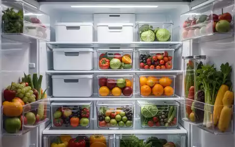 Ein perfekt organisierter Kühlschrank mit modularen Aufbewahrungsbehältern und frischen Lebensmitteln. - Foto: über boerse-global.de