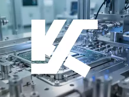 Abstrakte Darstellung einer modernen Halbleiter-Fertigungsumgebung mit präziser Industrietechnik. - Foto: über boerse-global.de