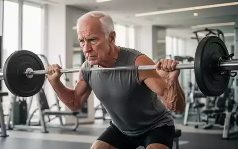 Eine ältere Person beim gezielten Krafttraining in einem modernen Fitnessstudio zur Darstellung von Muskelregeneration. - Foto: über boerse-global.de