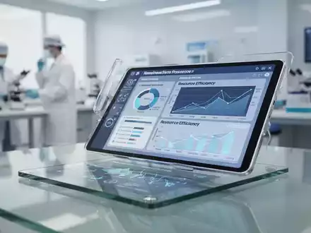 Digitale Analyse von medizinischen Behandlungsabläufen und Effizienzkennzahlen auf einem Tablet im klinischen Umfeld. - Foto: über boerse-global.de