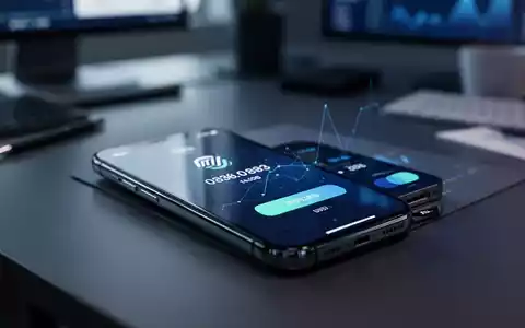 Ein Smartphone mit einer digitalen Zahlungs-App auf einem unscharfen Schreibtisch, als Symbol für Online-Sicherheit. - Foto: über boerse-global.de