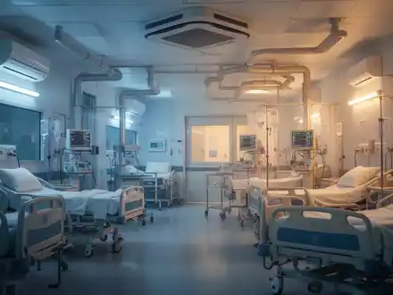 Modernes Krankenhauszimmer mit moderner Klimatisierungstechnik als Symbol für Hitzeschutzmaßnahmen in Kliniken. - Foto: über boerse-global.de