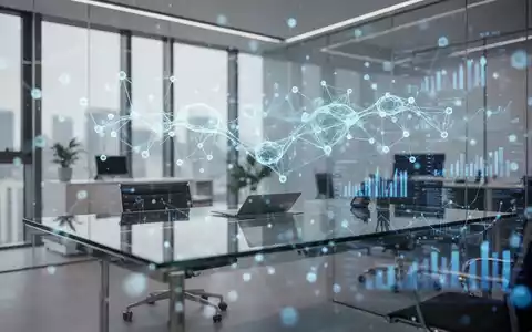 Abstrakte Visualisierung eines neuronalen Netzwerks in einem modernen Büro, die die regulatorische KI-Aufsicht symbolisiert. - Foto: über boerse-global.de