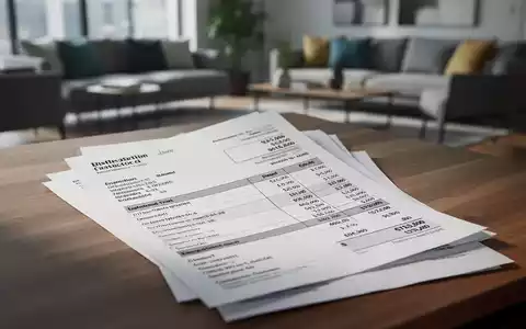 Eine Rechnung mit hohen Kosten liegt auf einem Schreibtisch als Symbol für betrügerische Notdienst-Dienstleistungen. - Foto: über boerse-global.de