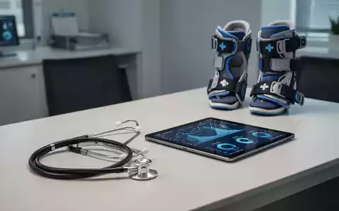Medizinische Hilfsmittel auf einem Schreibtisch mit medizinischen Daten auf einem Tablet. - Foto: über boerse-global.de