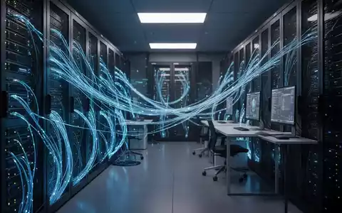 Modernes Server-Rechenzentrum mit leuchtenden Datenkabeln als Symbol für Datenschutz und IT-Compliance. - Foto: über boerse-global.de