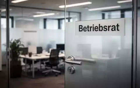 Ein verschlossenes Büro des Betriebsrats in einem modernen deutschen Bürogebäude. - Foto: über boerse-global.de