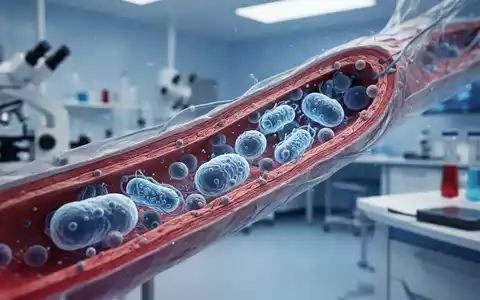 Mikroskopische Darstellung von Mitochondrien und Gefäßstrukturen in einer atherosklerotischen Arterie. - Foto: über boerse-global.de