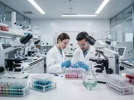 Ein Wissenschaftler arbeitet in einem modernen medizinischen Labor an der Alzheimer-Diagnostik. - Foto: über boerse-global.de