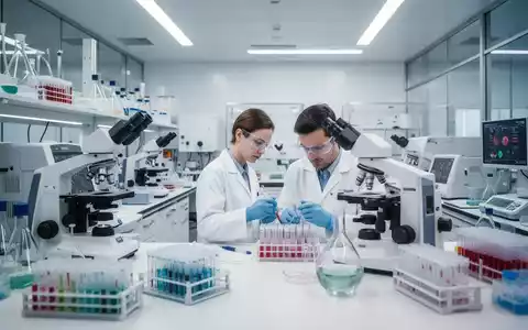 Ein Wissenschaftler arbeitet in einem modernen medizinischen Labor an der Alzheimer-Diagnostik. - Foto: über boerse-global.de