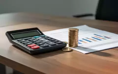 Ein Taschenrechner, Euro-Münzen und ein Dokument auf einem Schreibtisch als Symbol für die neue Vermögensprüfung. - Foto: über boerse-global.de