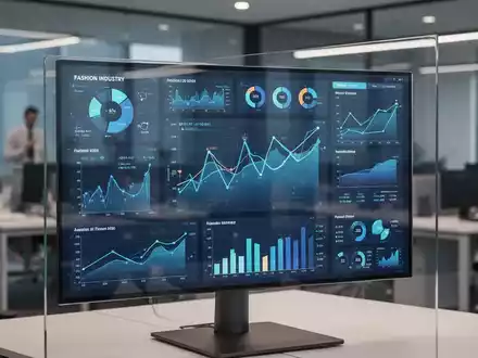 Digitales Dashboard mit Modemarktdaten und Analysetrends auf einem modernen Computerbildschirm in einem Büro. - Foto: über boerse-global.de