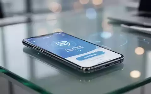 Ein modernes Smartphone zeigt eine digitale Identitätsprüfung auf dem Display in einer professionellen Büroumgebung. - Foto: über boerse-global.de