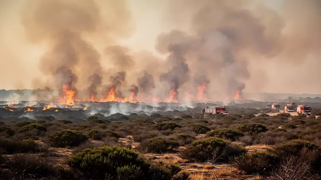 More than 120 firefighters are battling a massive wildfire at Dunwich Heath in Suffolk, with emergency services declaring a major incident as the blaze continues to spread across the parched…