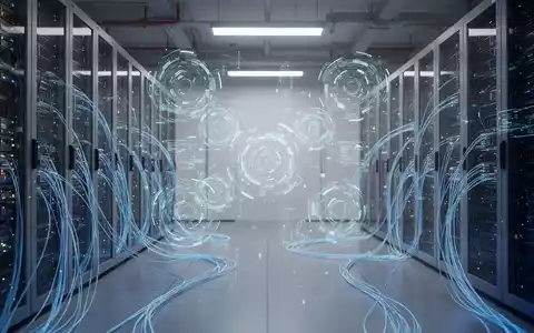 Abstrakte digitale Visualisierung von KI-Agenten-Architekturen und effizienten Datenstrukturen in einem Serverraum. - Foto: über boerse-global.de