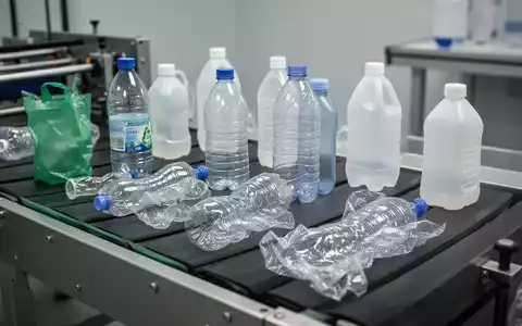 Verschiedene Kunststoffverpackungen auf einem Sortierband zur Veranschaulichung der Recyclingfähigkeit. - Foto: über boerse-global.de