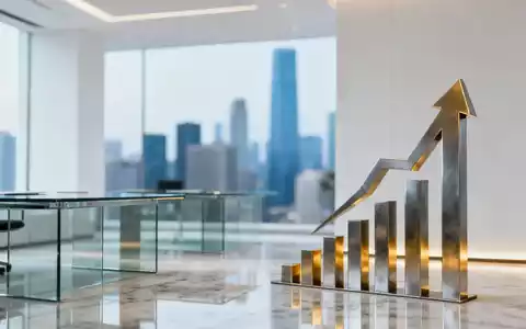 Modernes Finanzbüro mit verschwommener Skyline im Hintergrund als Symbol für Investitionen und Dividenden. - Foto: über boerse-global.de