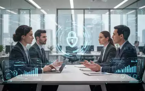Ein modernes Büro mit digitaler Benutzeroberfläche bei einem Vorstellungsgespräch, das die Regulierung von KI im Recruiting symbolisiert. - Foto: über boerse-global.de