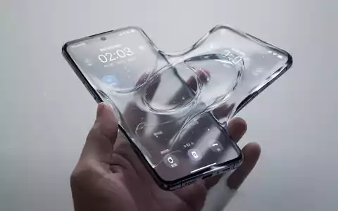 Modernes Smartphone mit elegantem, transluzentem Flüssigglas-UI-Design. - Foto: über boerse-global.de