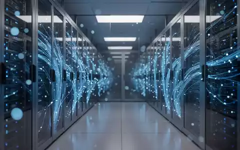 Modernes Rechenzentrum mit leuchtenden Server-Racks als Symbol für Cloud-Sicherheit und digitale Souveränität. - Foto: über boerse-global.de
