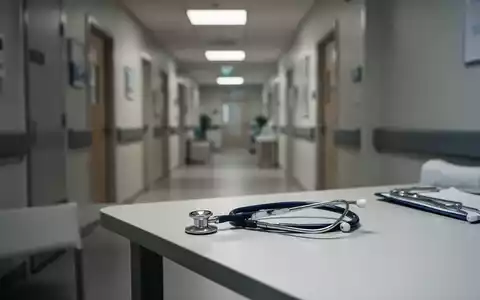 Ein unbesetztes Arztzimmer mit Stethoskop auf einem Schreibtisch, symbolisiert die Belastung im deutschen Gesundheitswesen. - Foto: über boerse-global.de