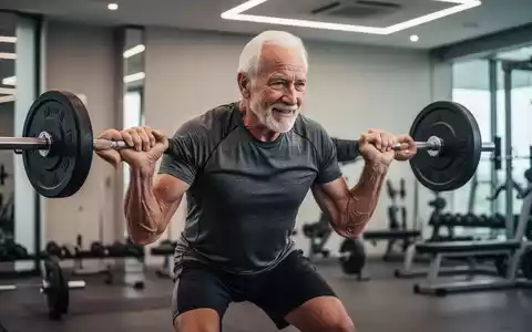 Ein aktiver Senior beim Krafttraining in einem modernen Fitnessstudio, Fokus auf körperliche Fitness und Regeneration. - Foto: über boerse-global.de