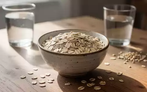 Eine Schale mit Haferflocken auf einem Holztisch bei natürlichem Tageslicht. - Foto: über boerse-global.de