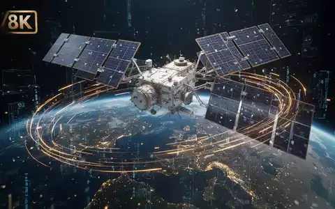 Ein hochmodernes Satellitenmodell im Weltraum vor dem Hintergrund der Erde, das technologische Resilienz symbolisiert. - Foto: über boerse-global.de