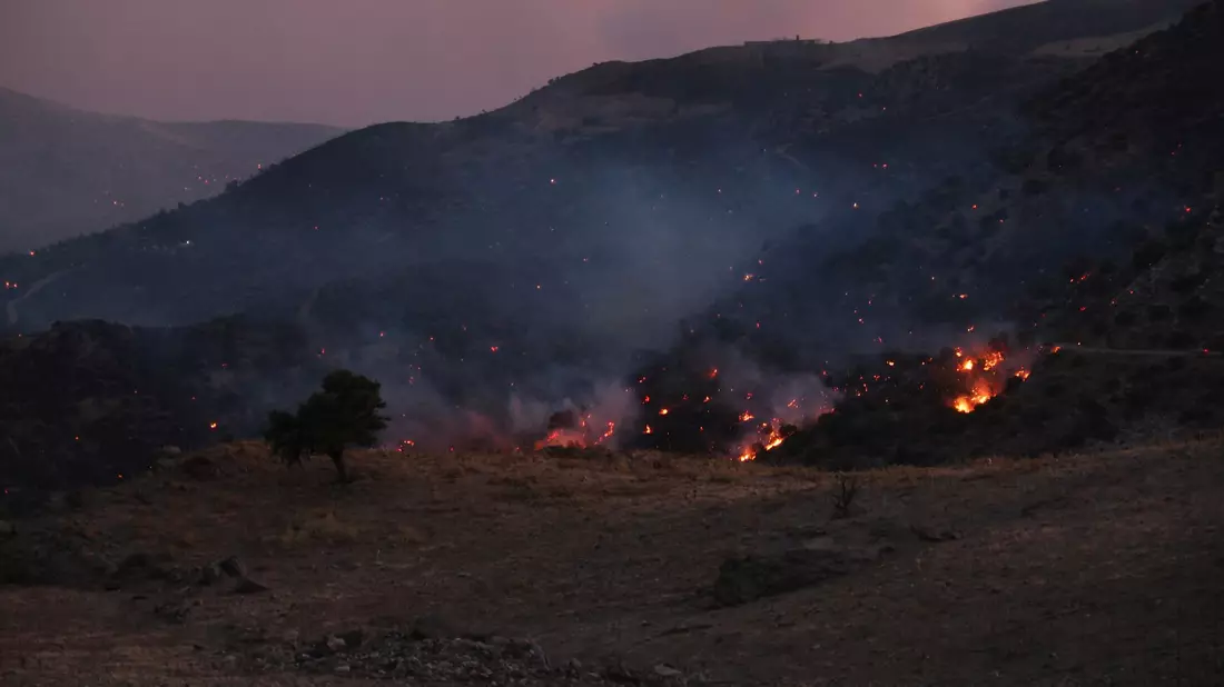 Die Feuerwehr kann den Waldbränden auf Kreta kaum Herr werden. - Bild: Giannis Angelakis/AP/dpa