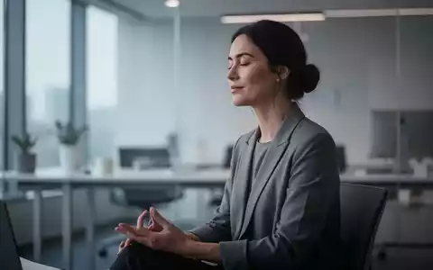 Eine Person sitzt ruhig und achtsam in einem minimalistischen Raum als Symbol für mentale Impulskontrolle. - Foto: über boerse-global.de