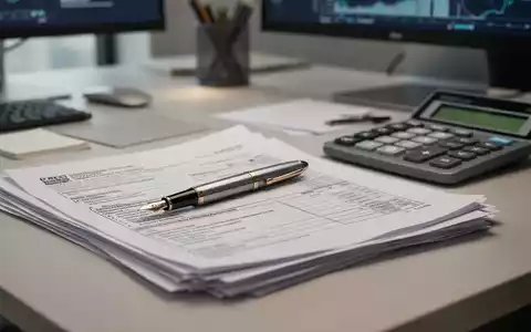 Ein Schreibtisch mit Steuerunterlagen, einem Taschenrechner und einem Füllfederhalter als Symbol für die Steuerplanung. - Foto: über boerse-global.de