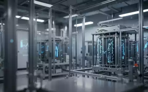 Abstrakte Industrielandschaft mit Fokus auf Hochtechnologie-Komponenten in einer Laborumgebung. - Foto: über boerse-global.de