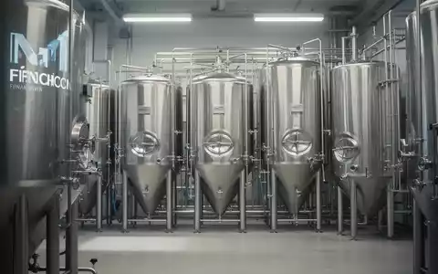 Moderne Brauerei-Anlage mit Edelstahltanks in einer professionellen Industrieumgebung. - Foto: über boerse-global.de