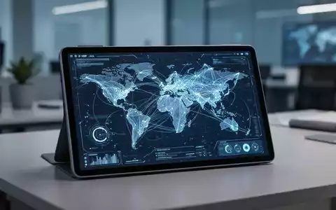 Abstrakte Visualisierung digitaler Datenströme auf einem Tablet als Symbol für EU-Regulierung und Online-Plattformen. - Foto: über boerse-global.de